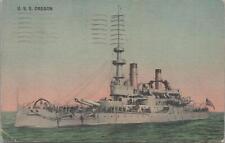 Postcard Ship USS Oregon 1917 picture