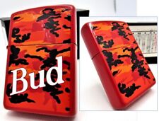 Budweiser Camouflage Red ZIPPO 1996 Unfired Rare picture