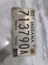 Vintage 1998 Indiana Truck 7000 License Plate 713790A Expired Kosciusko County  picture