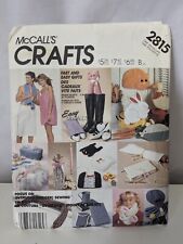Vtg McCall's Crafts 2815 Easy Gifts Potholder Shoe Bag Towel Wrap UNCUT Pattern picture