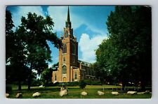 Culver IN-Indiana, Culver Memorial Chapel, Scenic, Vintage Postcard picture