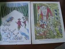 Lot (2) Vintage Playboy CARTOON ART by GAHAN WILSON for SANTA CLAUS CHRISTMAS picture