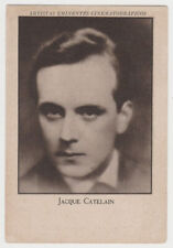 Jaque Catelain 1920s Film Star Large PAPER STOCK Trading Card SPAIN Jaime Boix picture