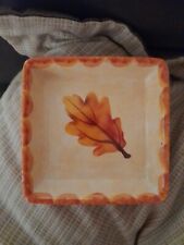 Hand Painted Leaf Trinket Tray picture