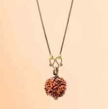 Isha Life Adiyogi Rudraksha with Copper Chain Mala Necklace Pendant Five Faced picture