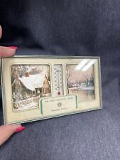 VINTAGE 1964  ADVERTISING THERMOMETER Glass Calendar 4”x7” Perryville MO Bank picture