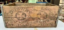 Rare DREWRY & SONS BEER BOTTLE Wood Crate Box ST PAUL MINNESOTA MN picture