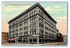 c1910's Johnson & Morgan Building Muncie Indiana IN Unposted Antique Postcard picture