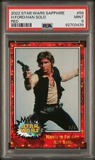 2022 Topps Chrome Sapphire Edition Star Wars 58 Harrison Ford As Hon solo 3/5 picture