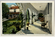 Loggia, Oldest House in US, St. Augustine, Florida FL Vintage Postcard picture