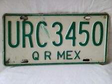 Vintage 1980 Q R Mexico License Plate picture