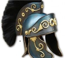 Medieval KING ARTHUR Crusader Roman Spartan Helmet & ,Liner,Stand picture
