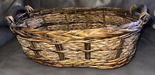 Vintage  Gathering  Wicker  Fruit Basket  17x5 picture