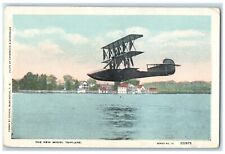 c1910's The New Model Triplane Scene WWI Unposted Antique Postcard picture