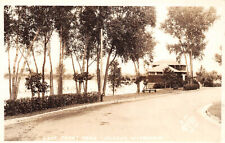 RPPC Lake Front Park Hudson Wisconsin c1940 Postcard picture