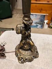 Hollywood Regency Cherub Small lamp needs reworked picture
