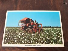 Mechanical Cotton Picker Postcard Farming Theme picture