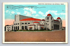 c1932 Postcard San Antonio TX Texas Municipal Auditorium Harvey Patterson picture