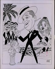 LG865 Orig Photo MAURICE CHEVALIER Celebrity Caricature Wachsteter Illustration picture