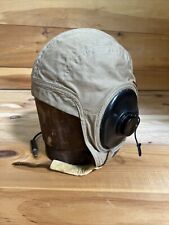 WW2 US Navy AN-H-15 Cloth Helmet Size Large w/ Anb-h-1a Headset - Slote & Klein picture
