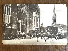 Antique Postcard:London England, Harrow Schools, Early 1900's, Schoolyard, Sepia picture