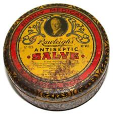 Vintage Rawleigh's Antiseptic Salve 12 Ounce Large Round Tin picture