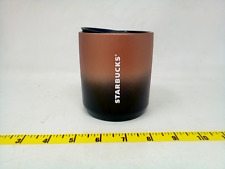 Starbucks 2021 Holiday Ceramic Double Wall Tumbler Pearl Brown Black Ombre 8oz picture