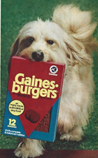 Gaines Burgers Print Ad, Gaines Burgers Magazine Ad, Dog Treat Ad, Dog Food Ad picture