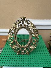 Vintage Florentine  METALCRAFTERS  Ornate Brass Photo Frame Shown In Pictures picture
