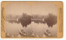 PICTURESQUE ADIRONDACKS - AUSABLE CHASM - MIRROR POND - PEOPLE BOAT - PURVIANCE picture