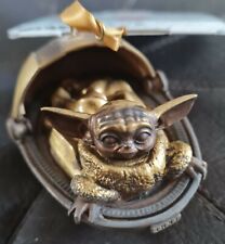 Disney Star Wars Baby Yoda Boxed/Tags/ Bronze Christmas Bauble Mandalorian Child picture
