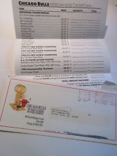 CHICAGO BULLS 1993 TEAM ISSUED MERCHANDISE ORDER FORM WITH ENVELOPE picture