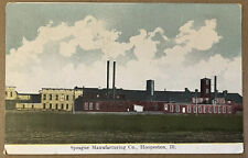 Hoopeston Illinois Sprague Manufacturing Building Antique Postcard c1910 picture