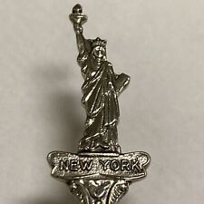 New York Statue Of Liberty Built In 1884 Vintage Souvenir Spoon Collectible picture