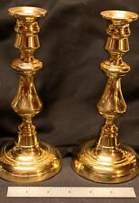 Vintage Solid Baldwin Brass candlesticks pair,  8.2