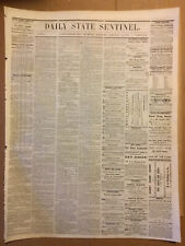 Daily State Sentinel 1861 Greeley as a Prophet. Chicago Platform or Civil War picture