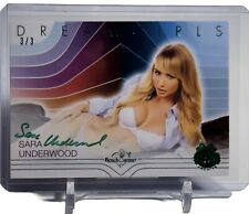 Sara Underwood 2024 Bench Warmer Emerald Archive Dreamgirls Auto Card #3/3 SP picture