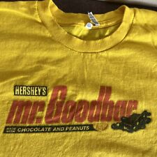 Rare Hershey’s Mr. Goodbar made with Chocolate and Peanuts Shirt X-Large Yellow picture