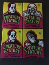 1980 Topps Creature Feature  Lot of 4 Unopened Wax Packs picture