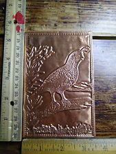 Greeting Postcard - Bird Print - Engraved on Copper picture