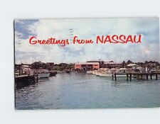 Postcard Nassau Yacht Haven Greetings from Nassau Bahamas picture