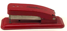 Vintage Red Steel Swingline Cub Stapler -Works, Made in Long Island City, NY USA picture