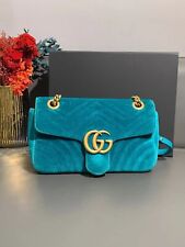 Gucci marmont small chain bag malachite green velvet handbag picture
