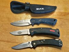 Lot of Three Buck Knives - Two USA - Excellent Condition  picture