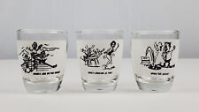 Vintage Three Shot Glass Package Various Sayings picture