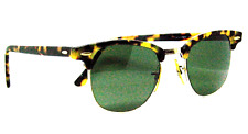 Ray-Ban USA Vintage 80 B&L Clubmaster Antique Tortoise Wayfarer Mint Sunglasses picture