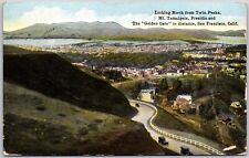San Francisco California Twin Peaks Mt Tamalpais  Postcard picture