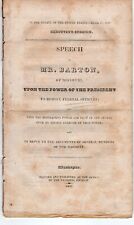 1830 Anti Andrew Jackson Speech of Sen. David Barton Pamphlet picture