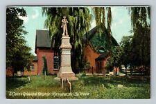 Hampton VA-Virginia, St. John Episcopal Church, Vintage Postcard picture