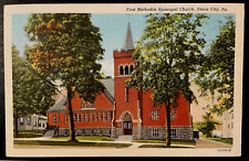 Vintage Postcard 1928 First methodist Episcopal Church, Union City, PA picture